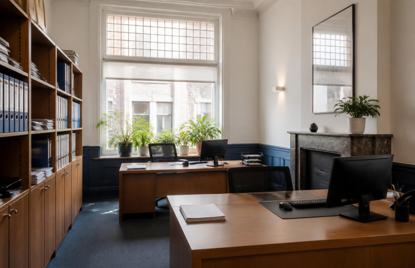 Interieur van het kantoor aan de Oranjelaan in Rijswijk